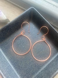 Image 2 of Wisdom Hoops — Hand-Shaped Copper Earrings (Made to Order)