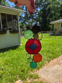 Image 1 of Stained glass Donut suncatcher