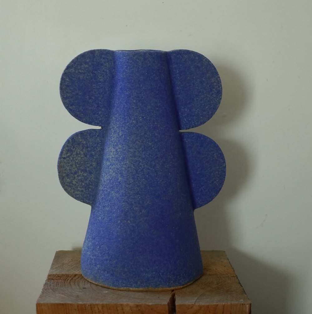 Image of Matte Blue Vase