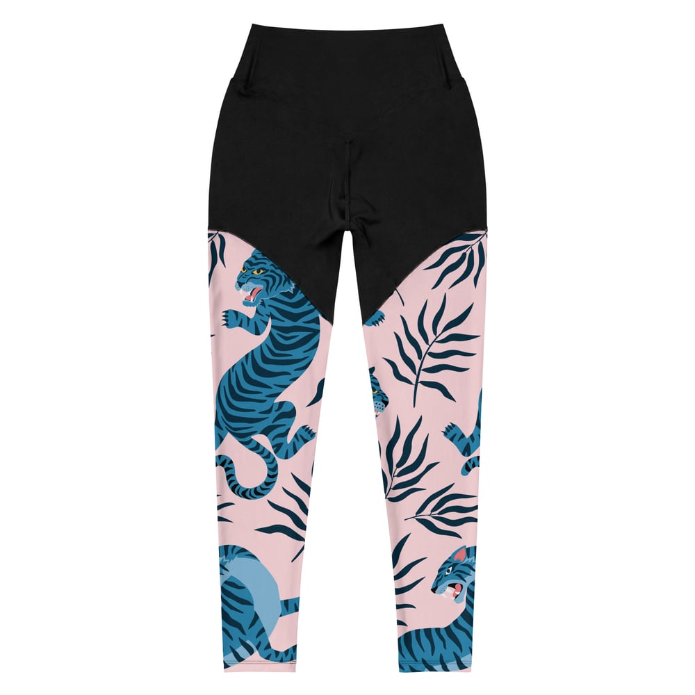 ZEN EXP - Blue Tiger Sports Leggings