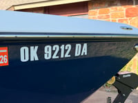 Image 1 of Boat/PWC Registration Sticker-Custom
