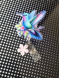 Image 3 of hummingbird badge reel 