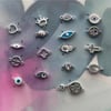 Adjustable charm and chain ring