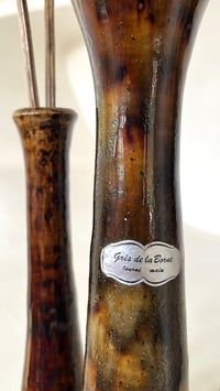 Image 3 of Paire de soliflore en grès de La Borne 