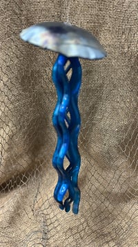 Image 4 of Deep Blue Sea Iridescent Jellyfish Windchimes 