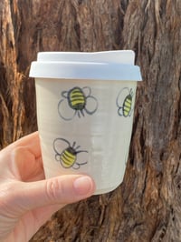 Image 2 of Travel/ Keep Cup BEE  decorated