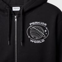 Image 2 of Premium Full-Zip Perkio's World Hoodie