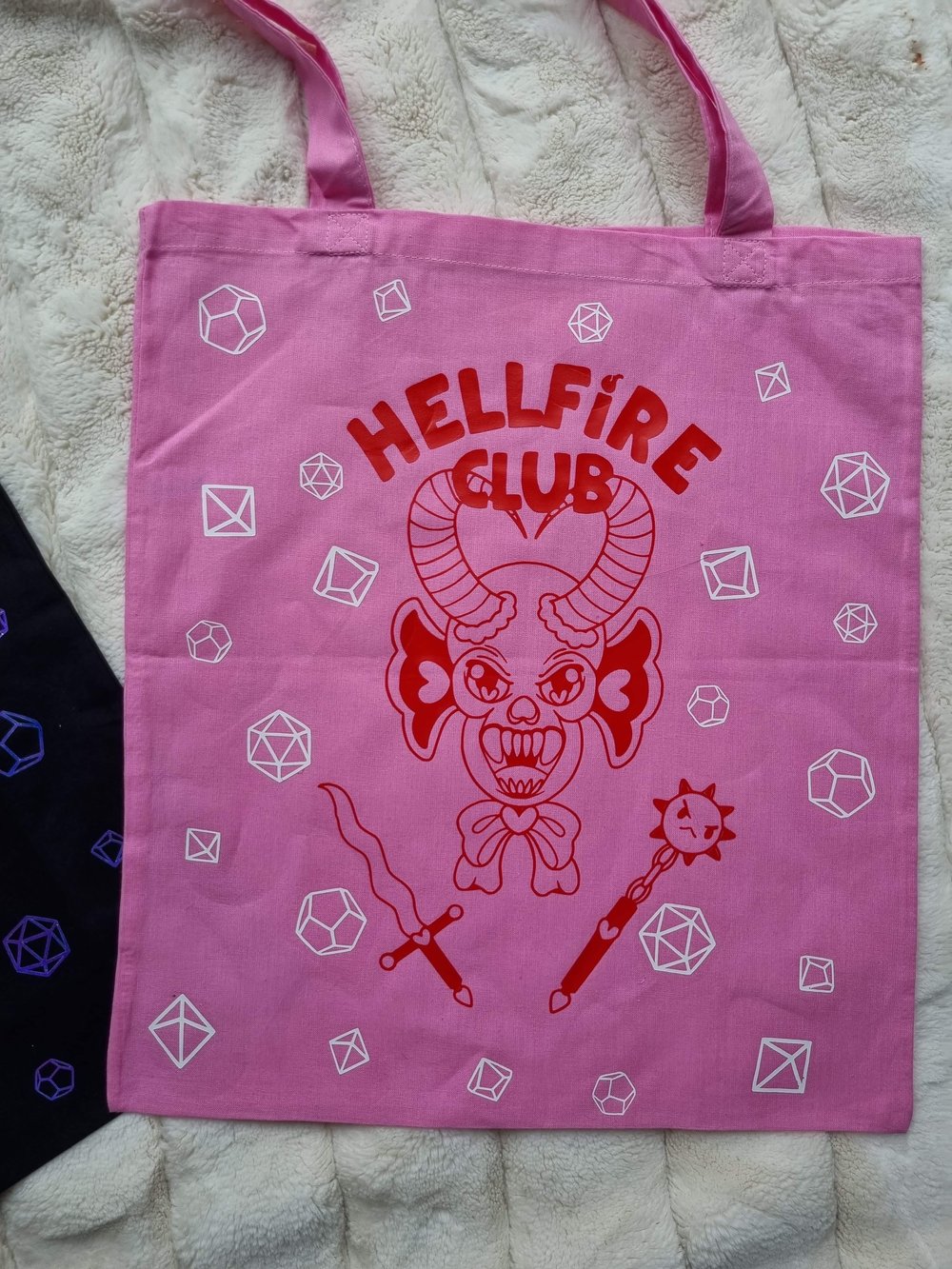 Hellfire tote bags