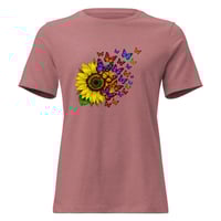 Image 5 of Women's Relaxed T-Shirt Petals and Painted Wings Tee
