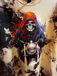 Image 3 of Bleached Skeleton Motorcycle Tee