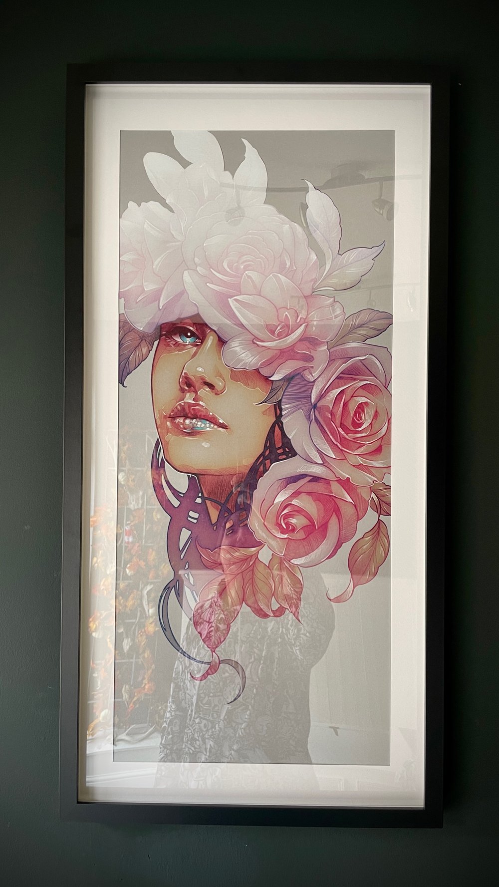 Flower - Embellished Print / Framed