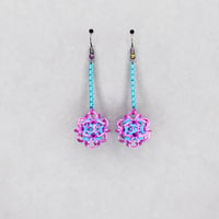 Cotton Candy Dodecahedron Earrings