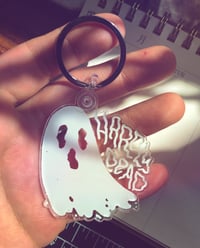 Image 2 of HARDLY DEAD Ghost Keychain