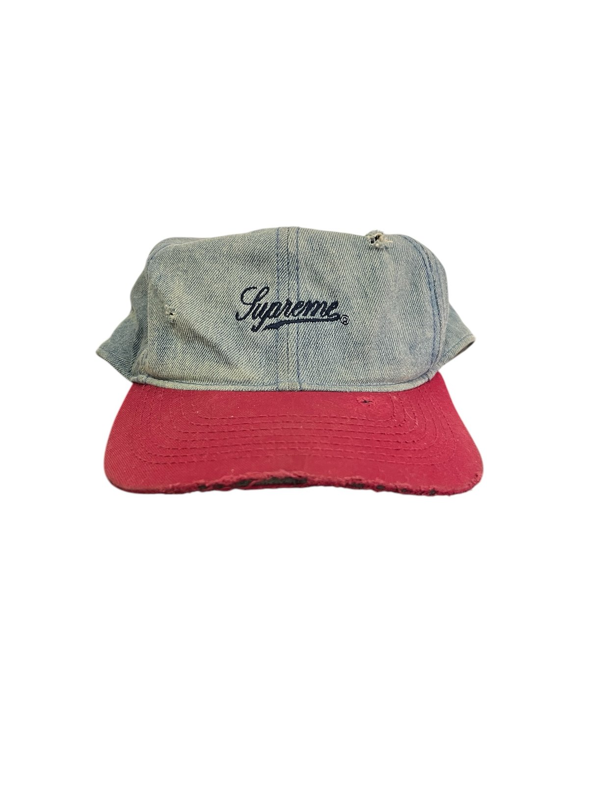 Fitted Distressed Supreme Cap | Stash ATL