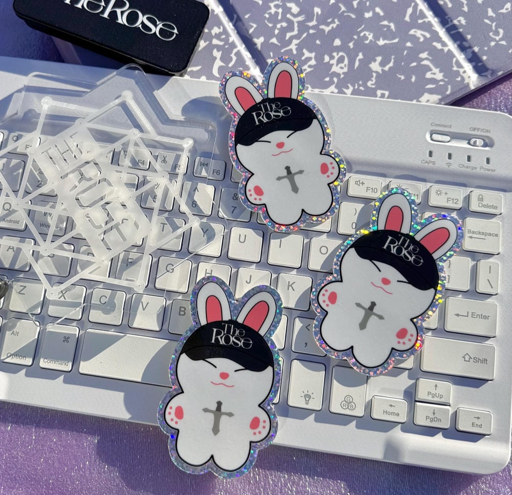 Image of The Rose Woosung - Busking Bunny Sticker  