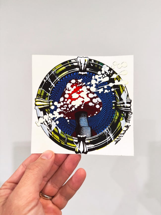 1992 Magic Mushroom 5" Sticker