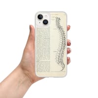 Image 21 of Vintage Book Page Anatomical Illustration Human Spine Clear Case for iPhone®