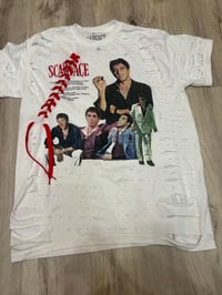 Medium Scarface red lace destroyed 