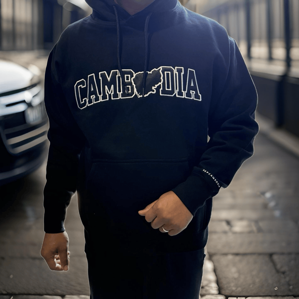 Image of Limited Edition Embroidered Cambodia Hoodie *PRE-ORDER