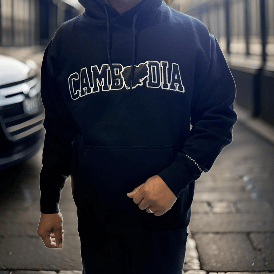 Image of Limited Edition Embroidered Cambodia Hoodie *PRE-ORDER