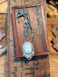 Image 3 of MOP with Turquoise dot