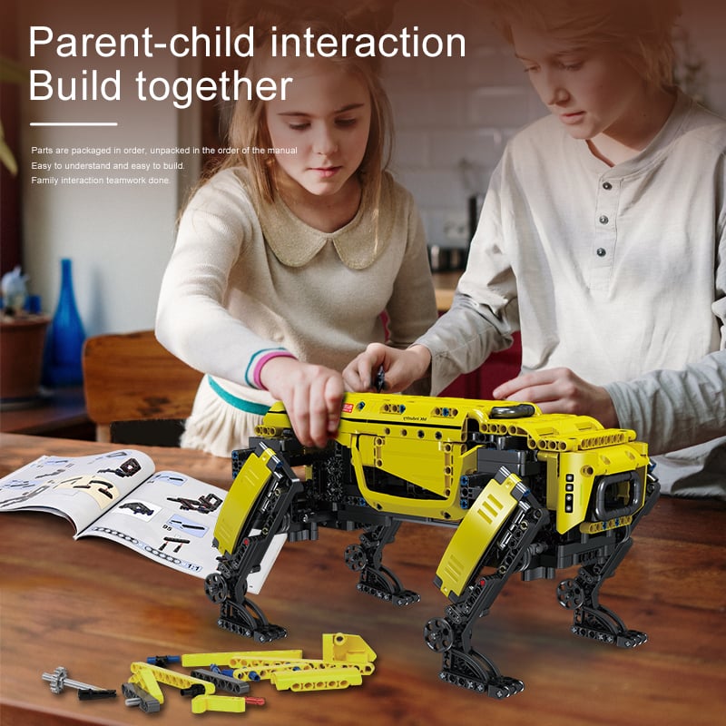 Image of Technical Robot Toys The RC Motorized Boston Dynamics Big Dog Model AlphaDog Building Blocks Bricks 