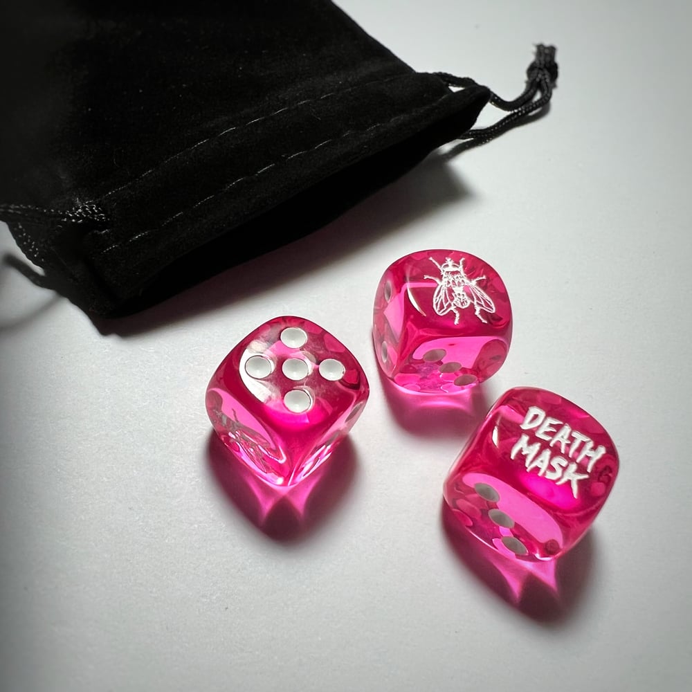 Image of Fly Dice (pink/white) 