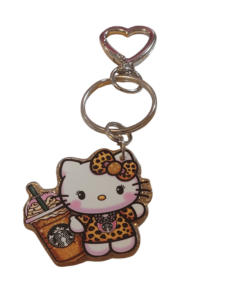 Image of HK coffee keychain 