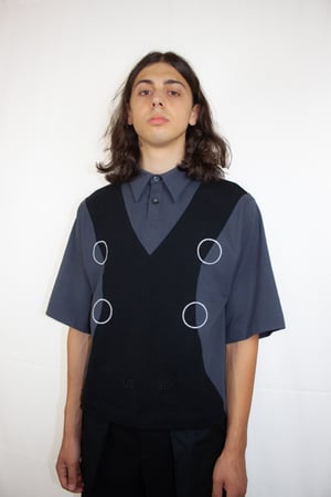 Image of Hypomaèleon - space spedition polo (black/grey)