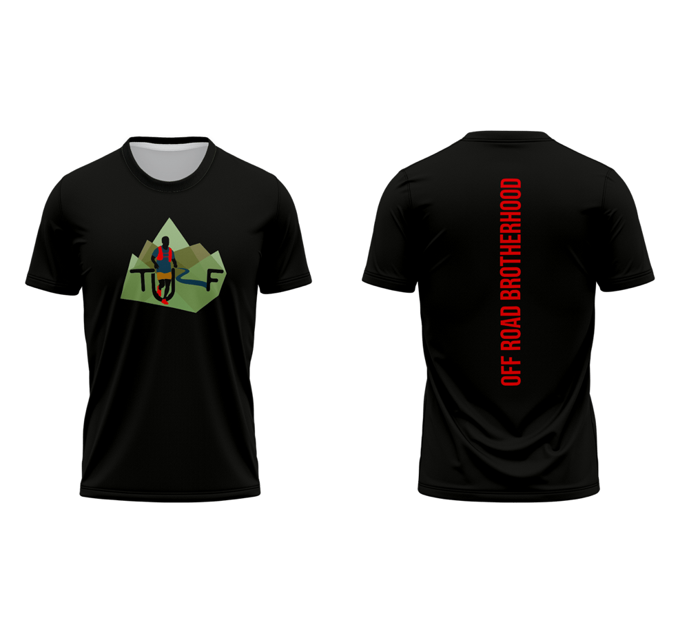 TURF Tshirt- Black & Red