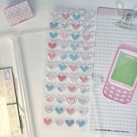 Image 1 of 3D Plastic Heart Stickers