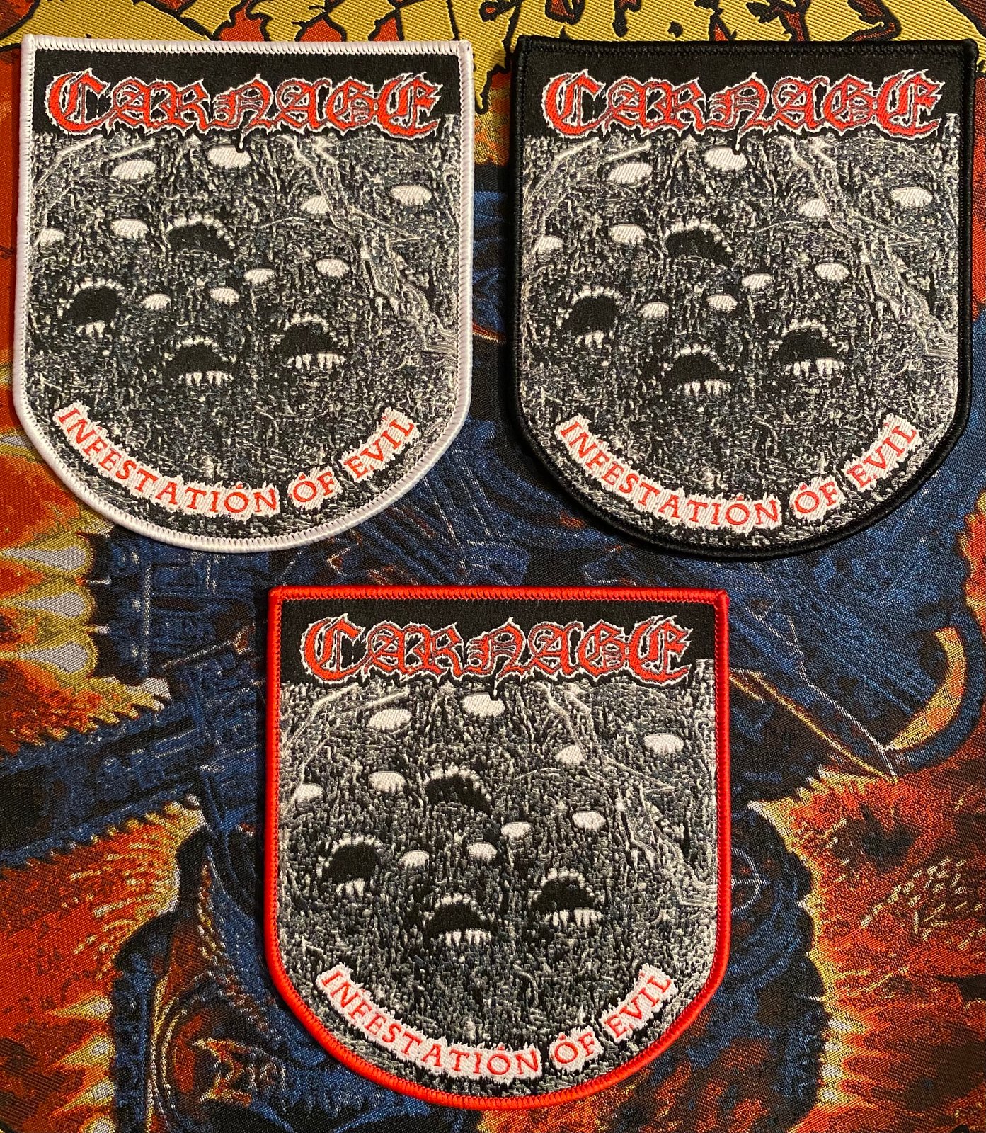 Official Carnage Infestation of Evil patch Rapture Textiles