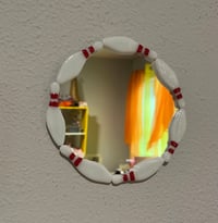 Image 3 of Fused glass bowling pin mirror