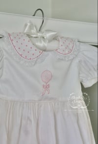 Image 4 of 12mo Pink Satin Batiste Balloon Bubble 