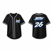 Image 1 of Artsy City Of Champs Black Baseball Jersey 