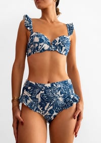 Image 2 of High wasted 3 piece swimsuit