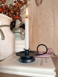 Image 1 of Antique Black Chamberstick