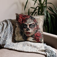 Image 2 of Sugar skull 1 Basic Pillow