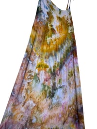 Image 6 of M Jersey Knit Long Sundress in Earthy Watercolor Ice Dye