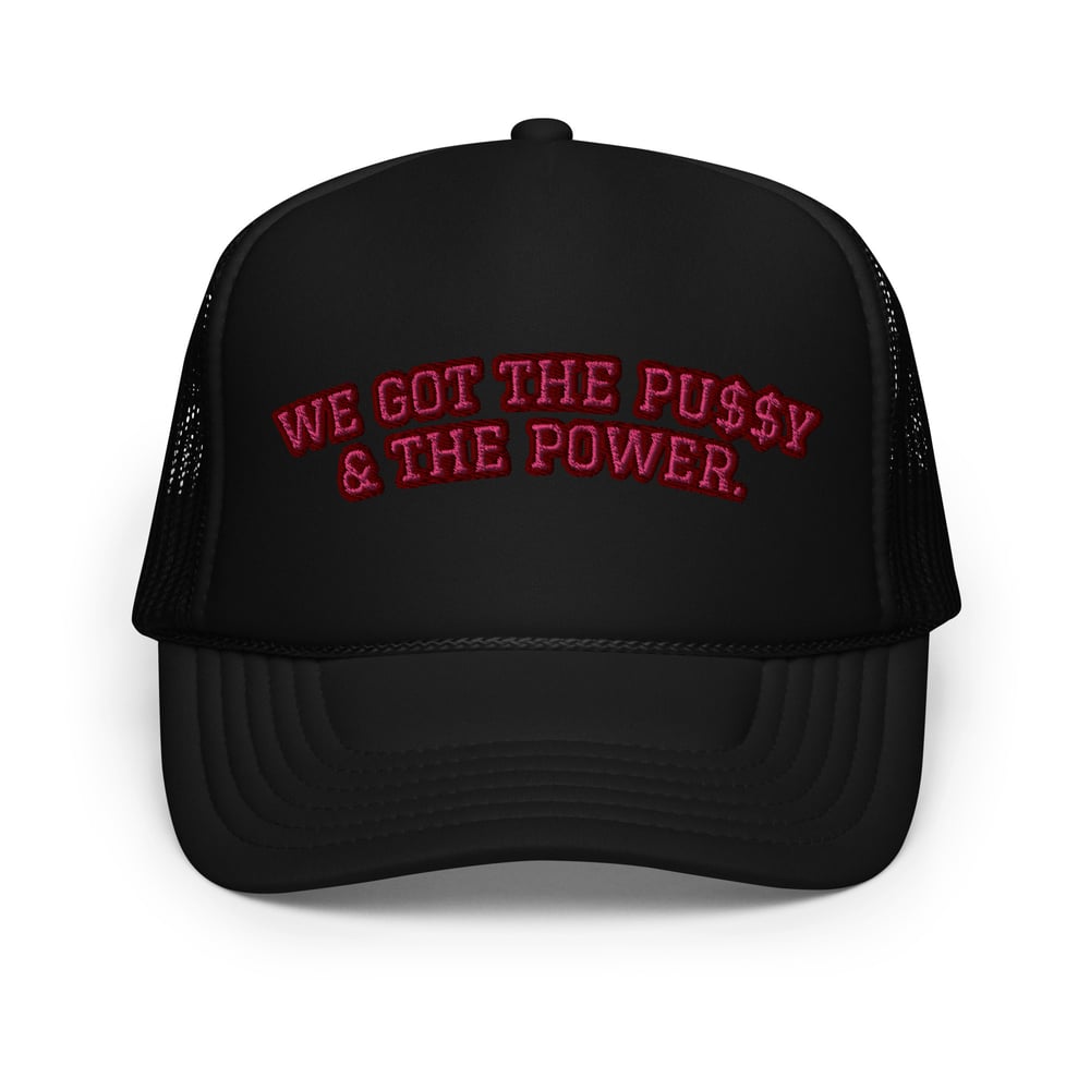 Image of PU$$Y POWER TRUCKER HAT