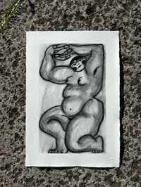 Image 2 of Muscle Mommy Charcoal Drawing 2