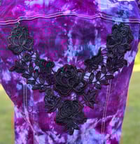 Image 4 of Large Purple Distressed TieDye Vest