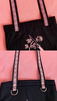 Image 5 of Rose & Knife Lace Tote