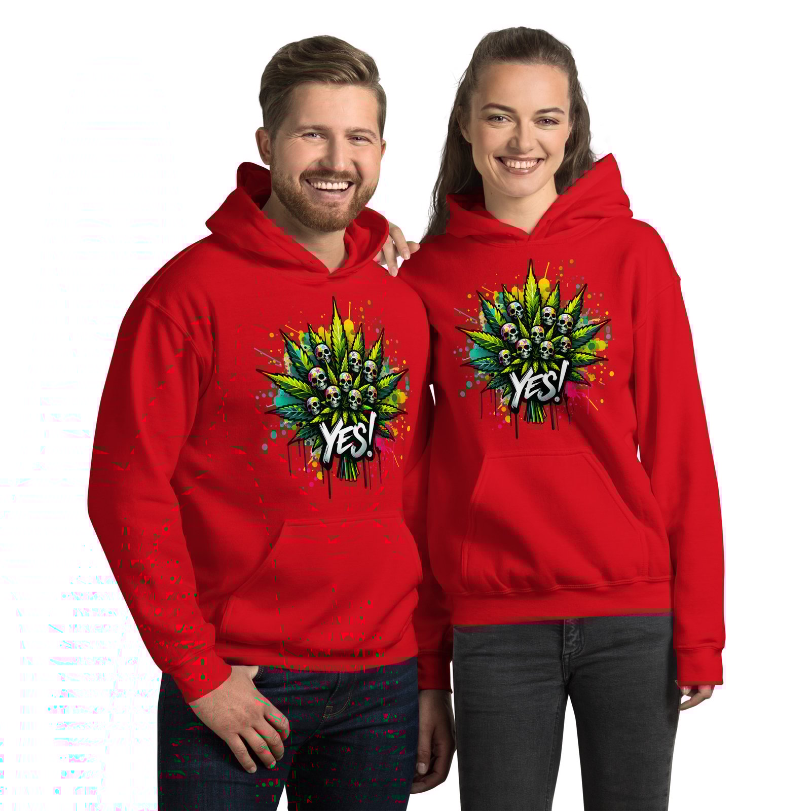 Yes skulls Unisex Hoodie | donkeys-designs