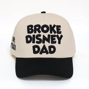 Image of Broke Disney Dad SnapBack (B/W)