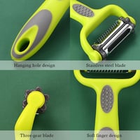 Image 12 of 3 In 1 Rotary Peeler Fruit Vegetables Cabbage Graters Salad Carrot Potato Slicer Kitchen 