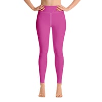 Image 1 of CERISE  YOGA LEGGINGS 