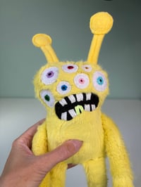 Image 2 of Weighted Multi Eye Alien - Yellow