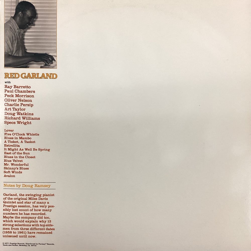 Red Garland - Rediscovered Masters