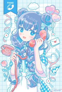 Image 1 of Calling Full Size Diamond Painting by Hiroko